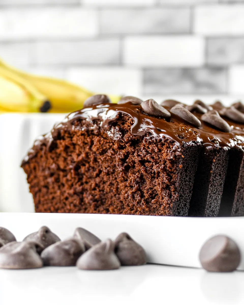 Homemade Triple Chocolate Banana Bread photo