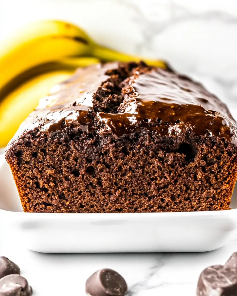 Delicious Triple Chocolate Banana Bread image