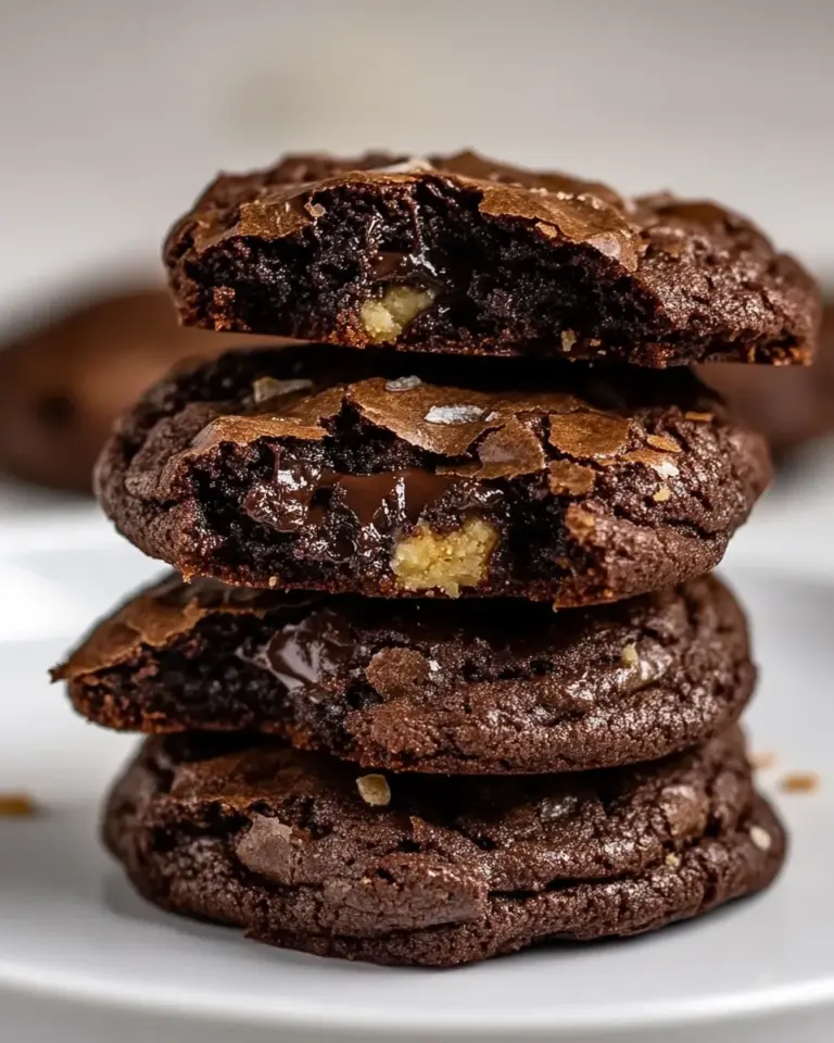 Homemade Triple Chocolate Brownie Cookies photo