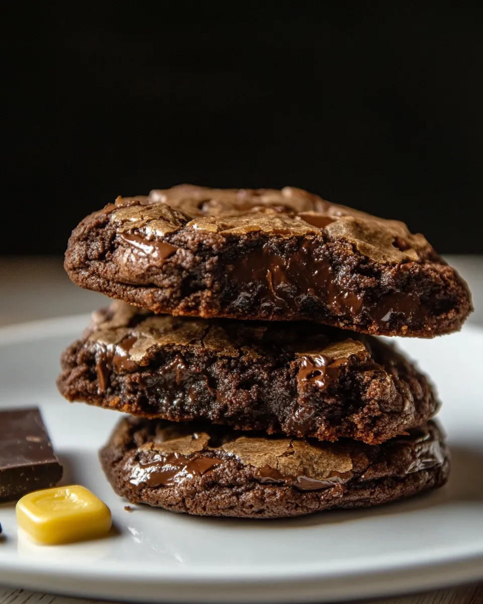 Easy Triple Chocolate Brownie Cookies recipe photo