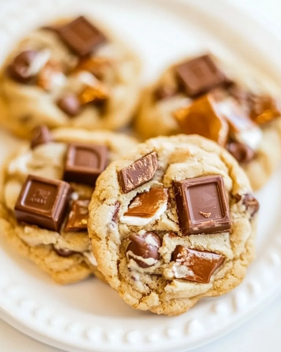 Homemade Twix Bar Chocolate Chip Cookies photo