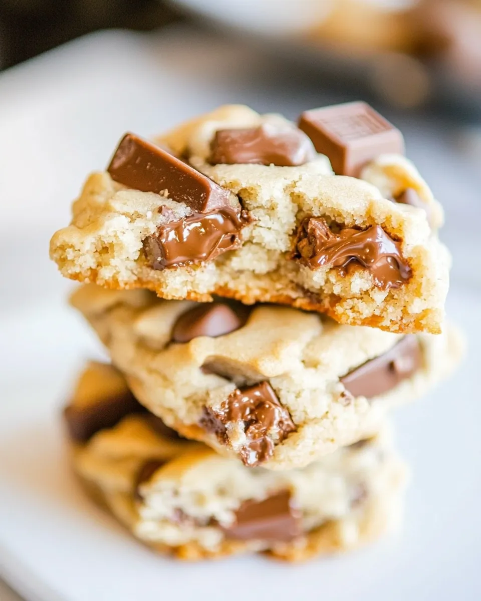 Easy Twix Bar Chocolate Chip Cookies recipe photo
