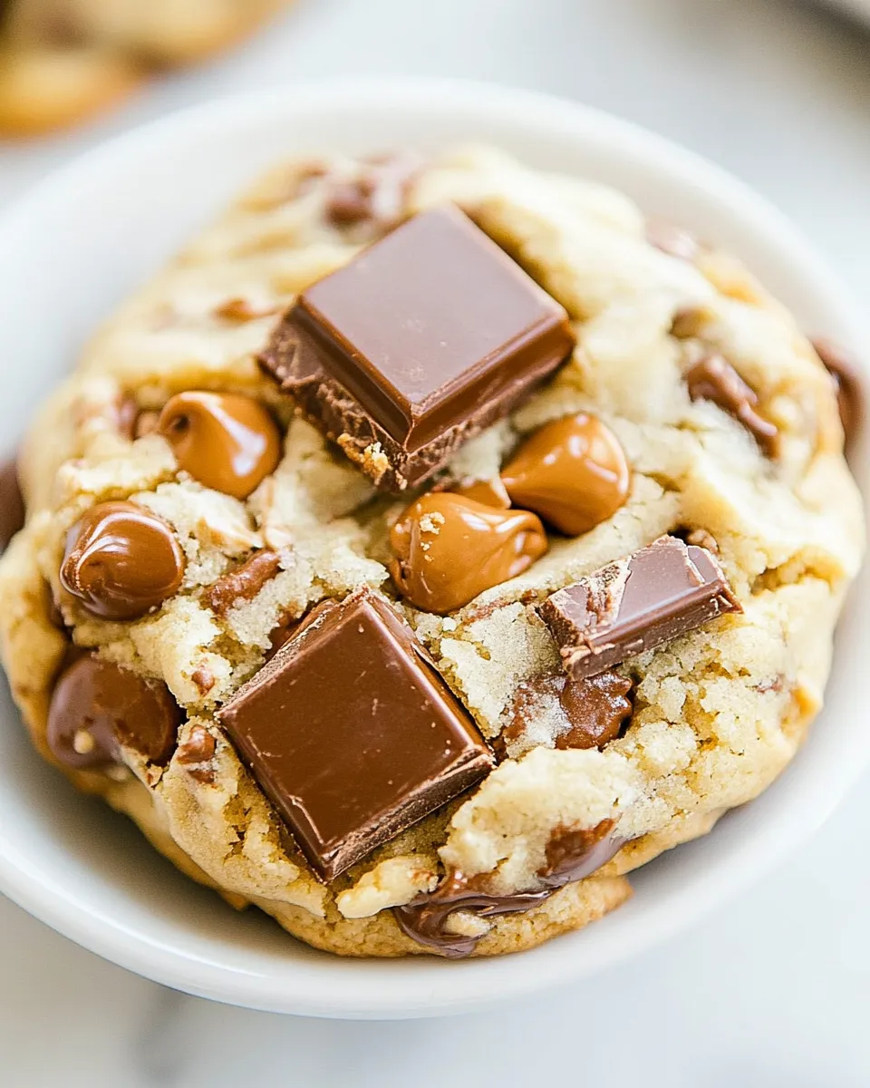 Best Twix Bar Chocolate Chip Cookies shot