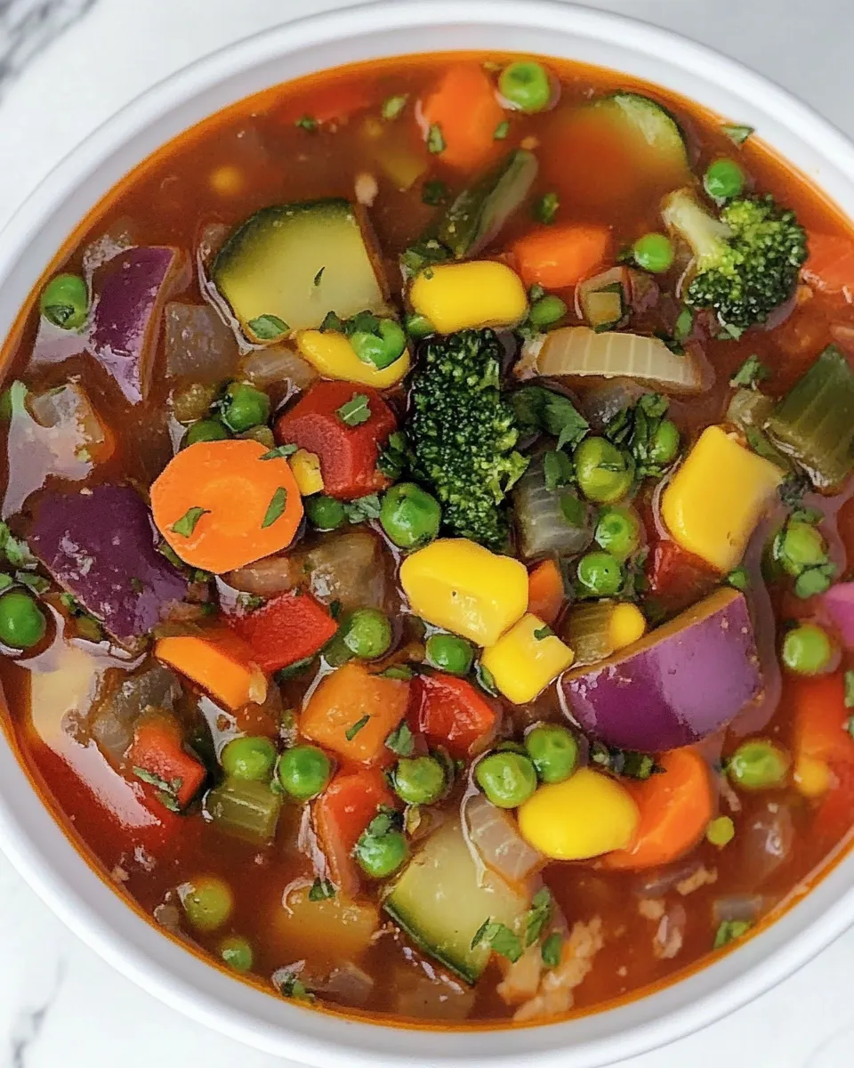 Delicious Ultimate Vegetable Soup shot