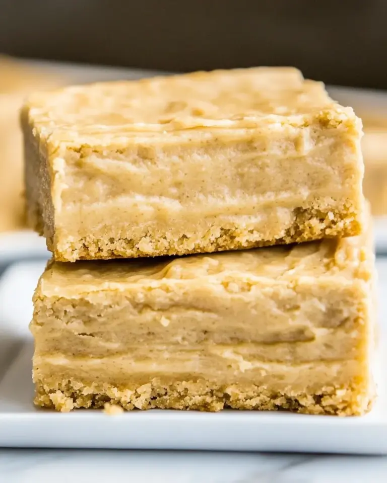 Homemade Vanilla Bean Caramel Blondies photo