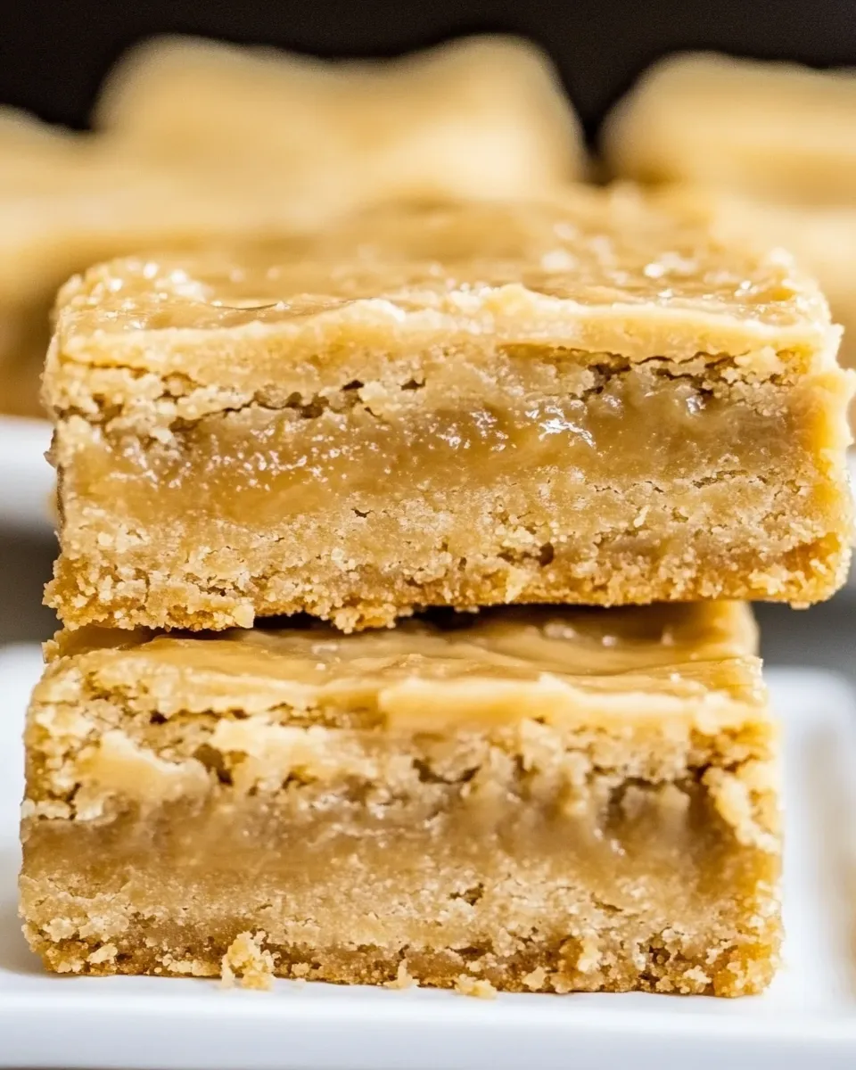 Easy Vanilla Bean Caramel Blondies recipe photo
