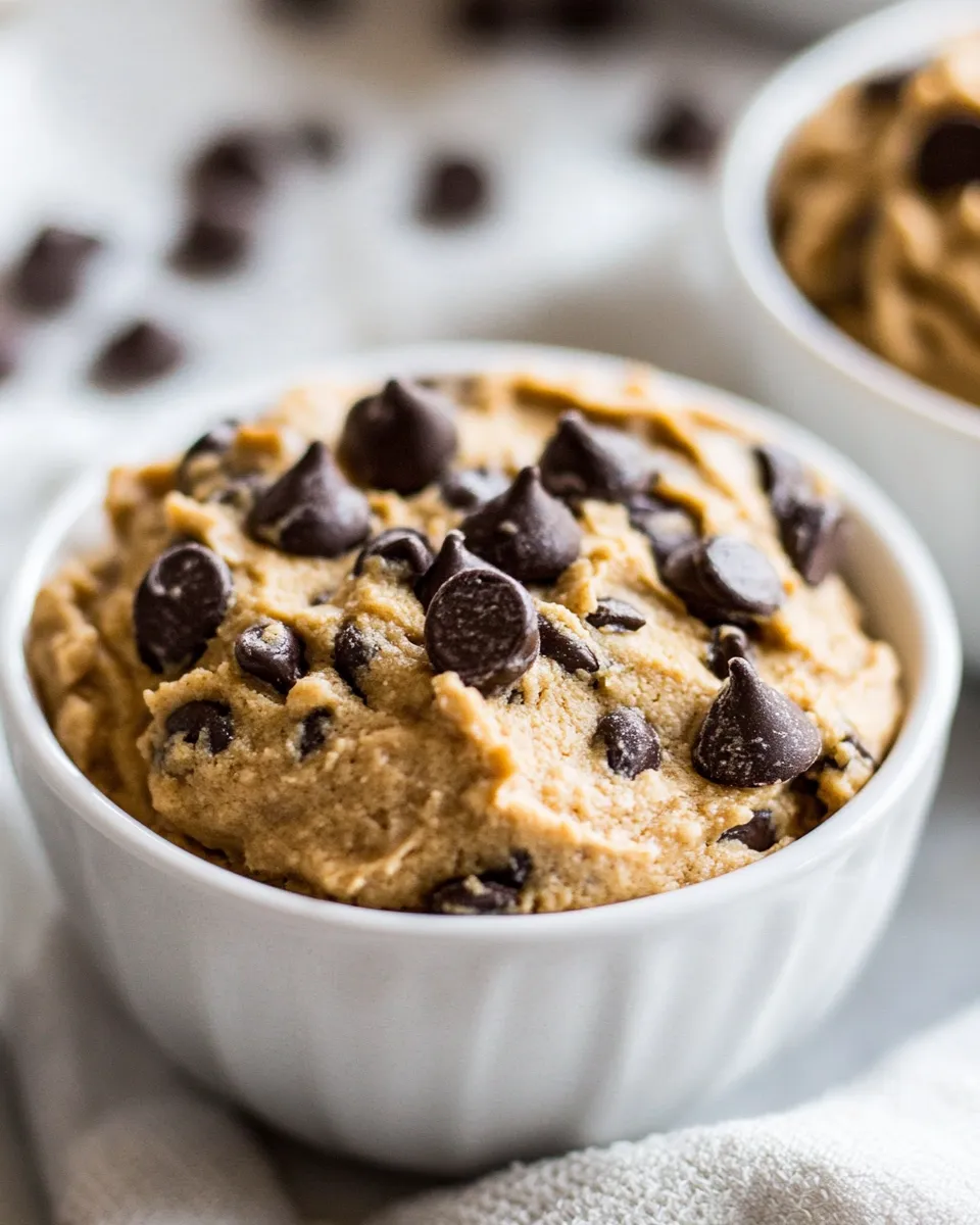 Classic Vegan Chickpea Cookie Dough Bowls image