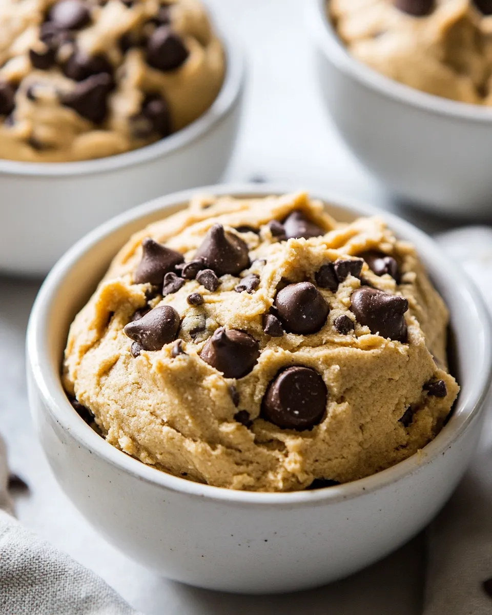 Easy Vegan Chickpea Cookie Dough Bowls recipe photo