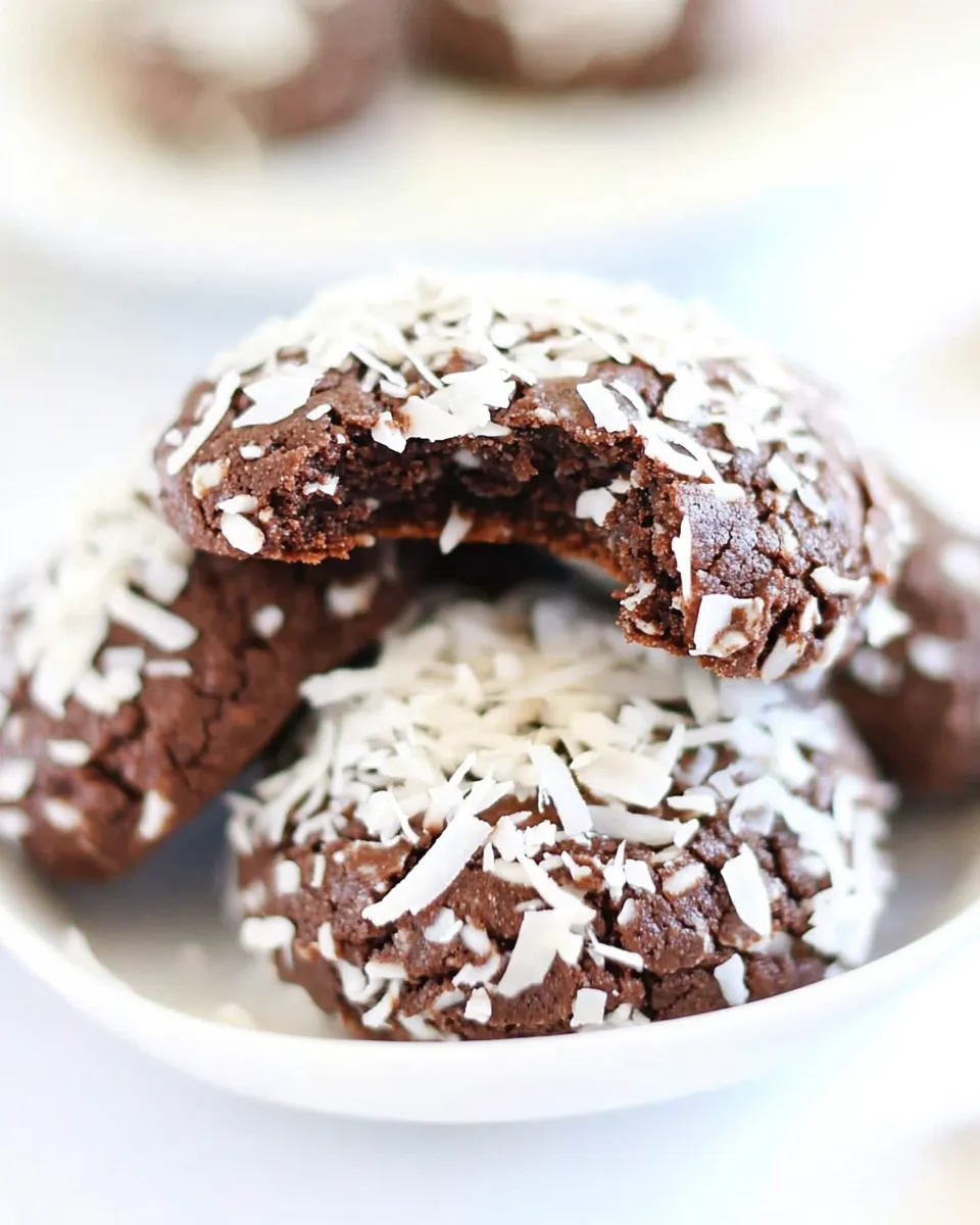 Classic Vegan Chocolate Coconut Cookies image