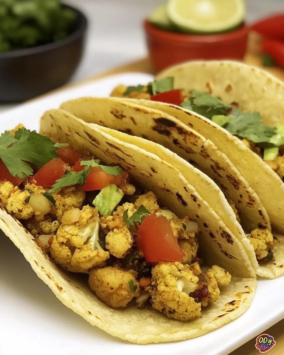 Delicious Vegan Lentil Cauliflower Tacos recipe photo