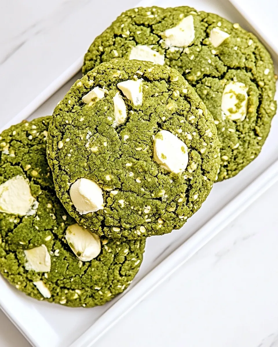 Delicious Vegan Matcha Cookies shot