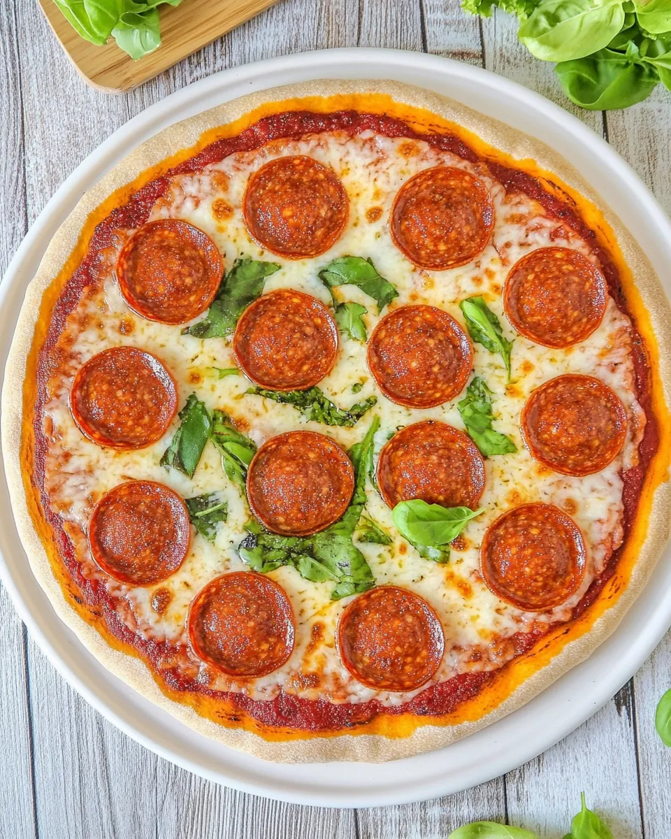 Classic Vegan Pepperoni Pizza image