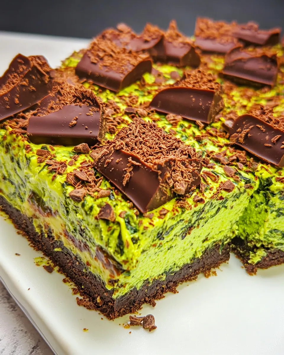 Homemade Vegan Spinach & Chocolate Cheesecake photo