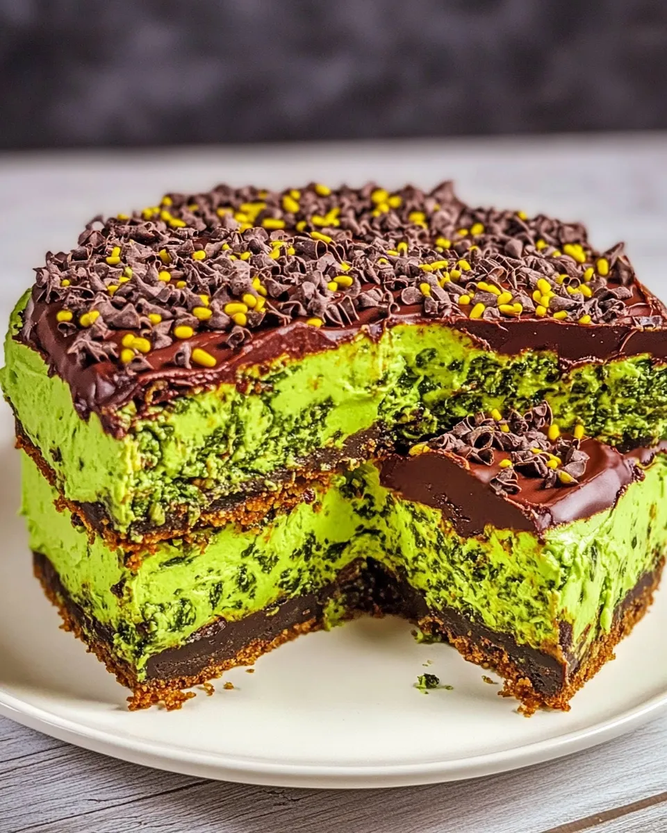 Classic Vegan Spinach & Chocolate Cheesecake image