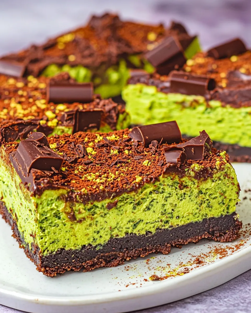 Easy Vegan Spinach & Chocolate Cheesecake shot