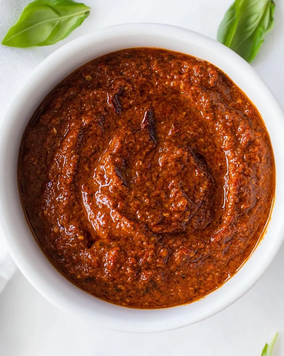 Homemade Vegan Sun-Dried Tomato Pesto photo