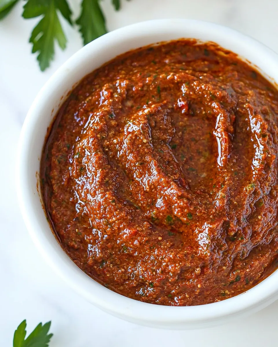 Easy Vegan Sun-Dried Tomato Pesto recipe photo