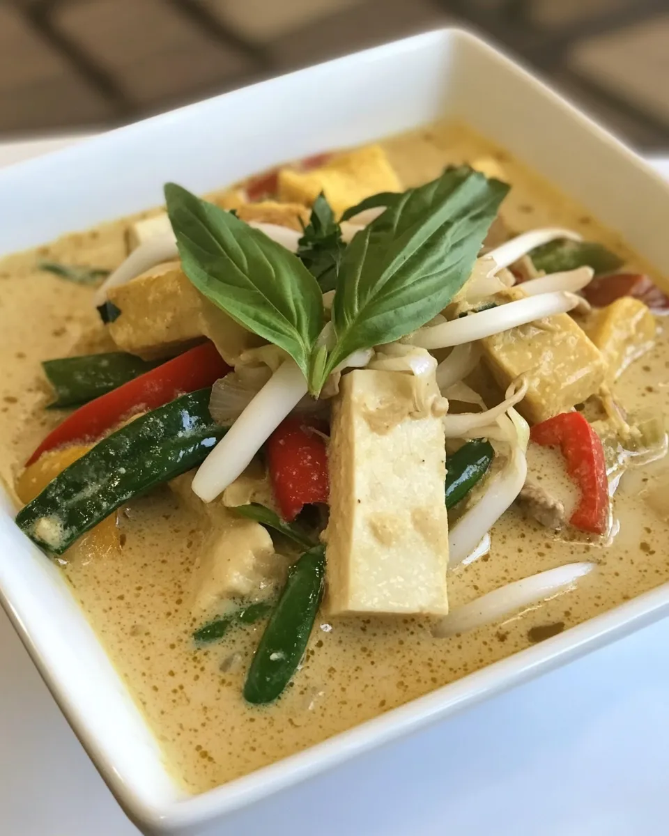 Classic Vegetable Thai Curry Noodle Soup image