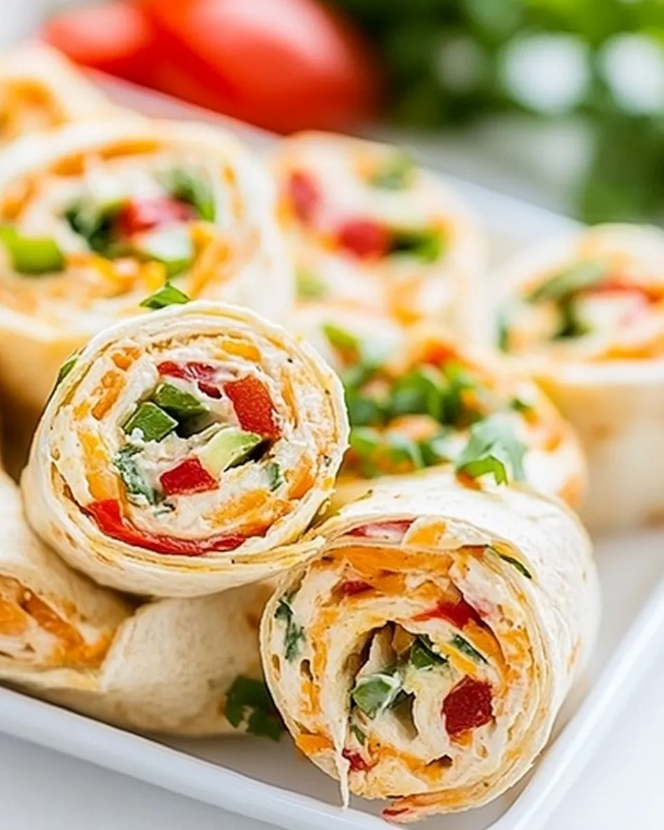 Easy Vegetarian Mexican Pinwheels photo