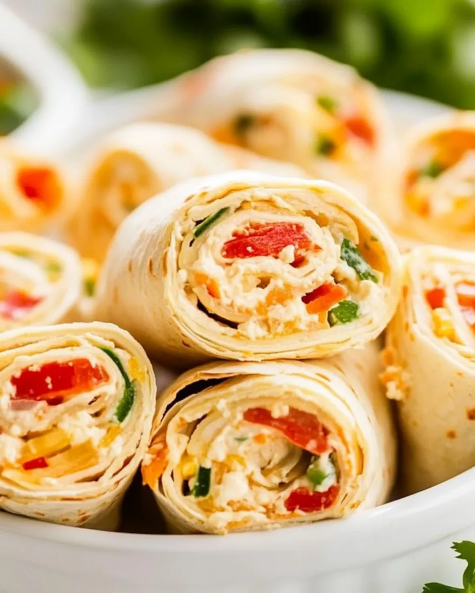 Delicious Vegetarian Mexican Pinwheels image