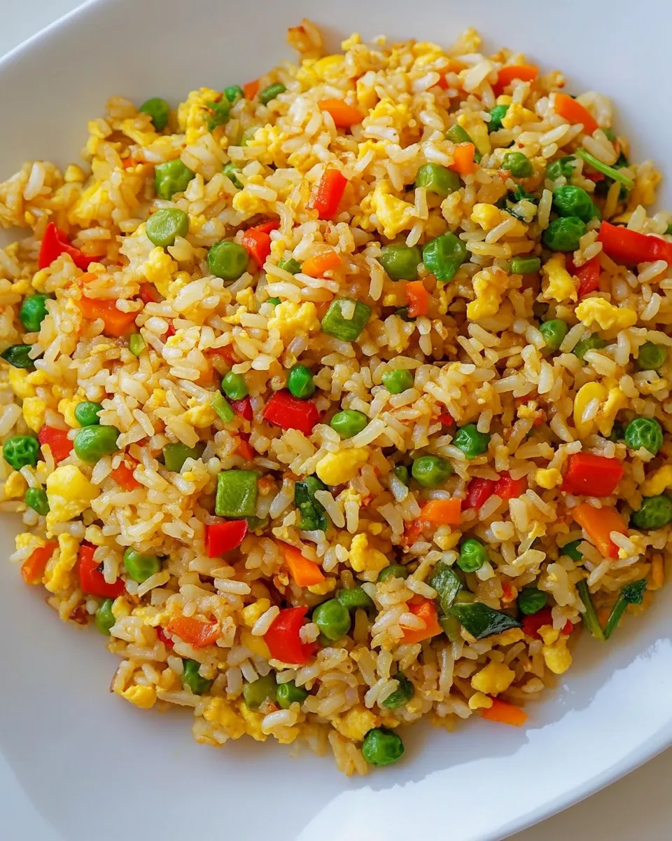 Delicious Very Veggie Fried Rice shot