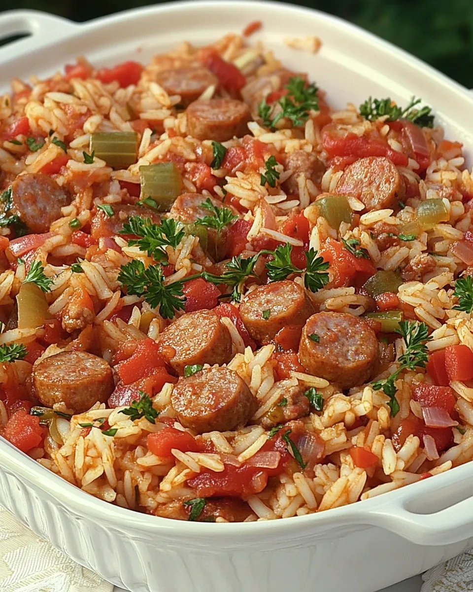 Delicious Weeknight Sausage Jambalaya image