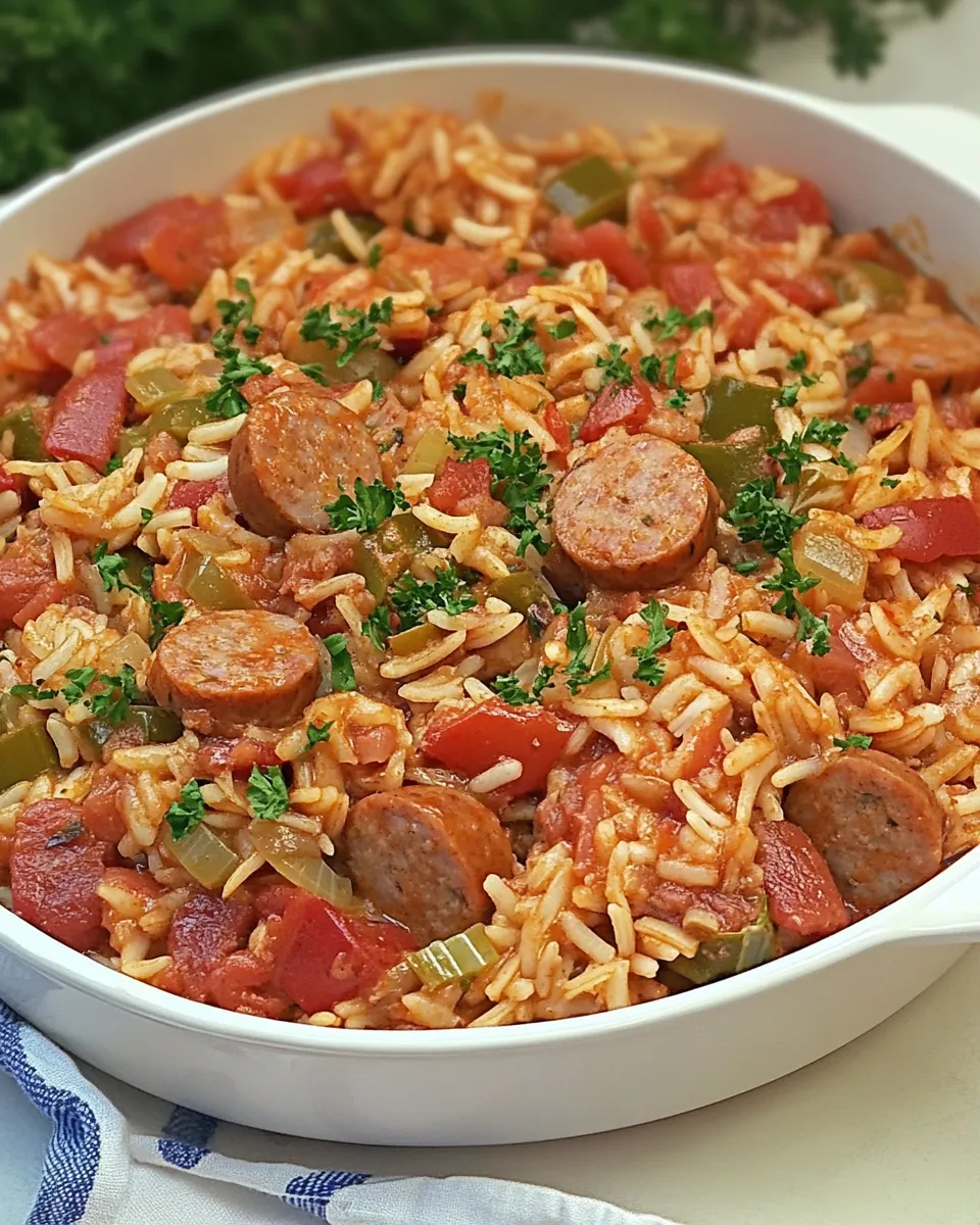 Quick Weeknight Sausage Jambalaya recipe photo