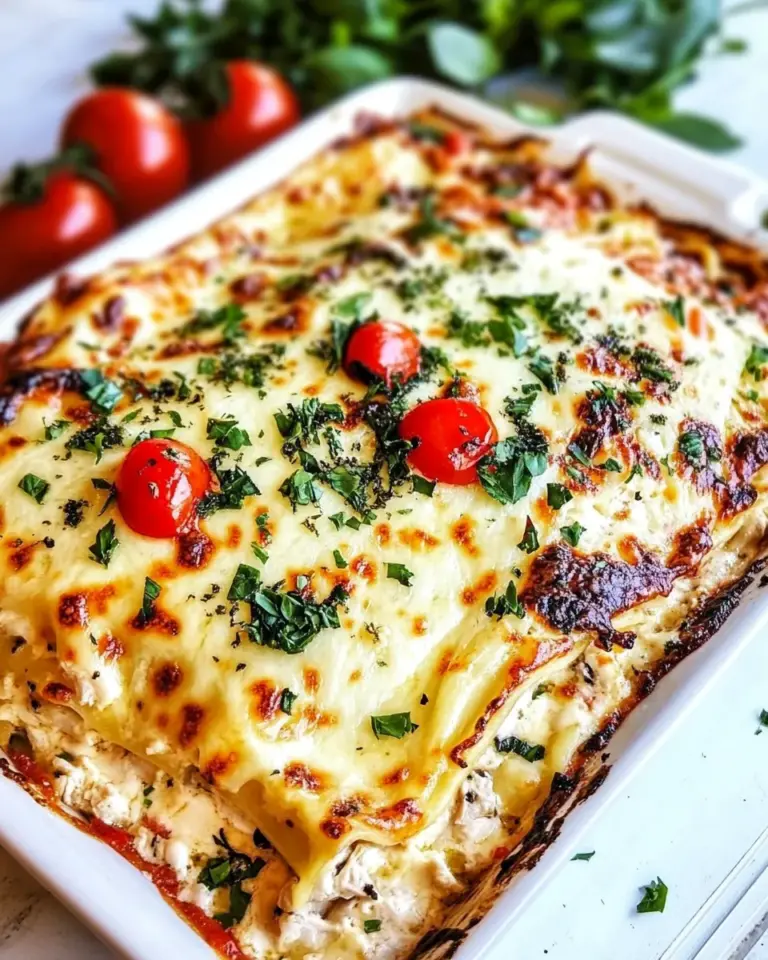 Homemade White Chicken Lasagna (Caprese Chicken Lasagna) photo