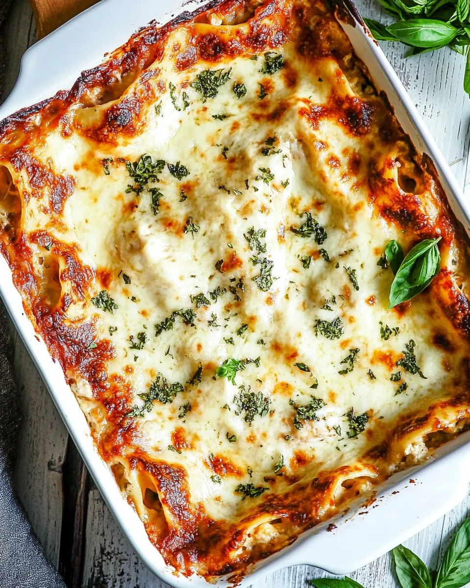 Delicious White Chicken Lasagna (Caprese Chicken Lasagna) image