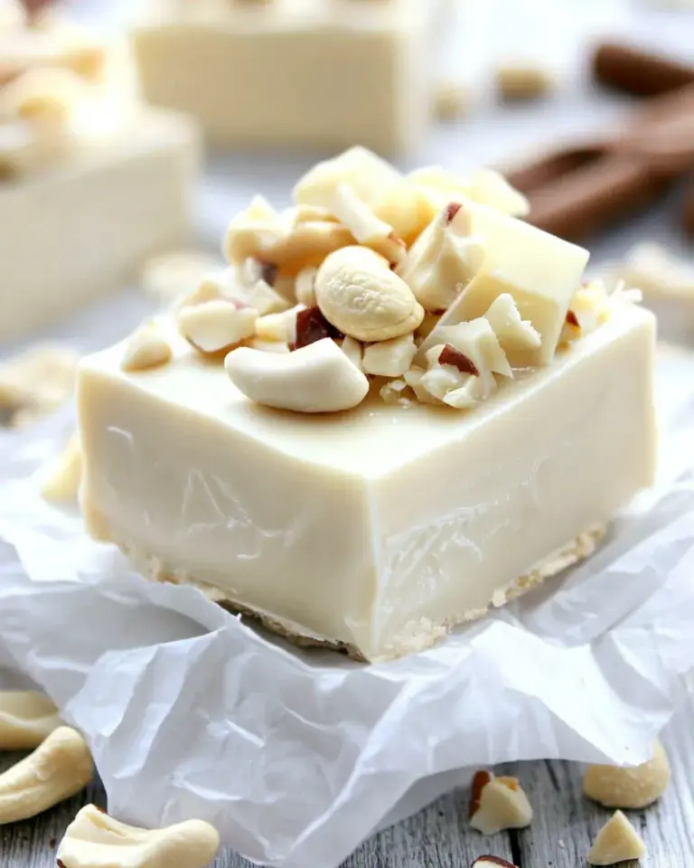 Easy White Chocolate Cashew Fudge photo
