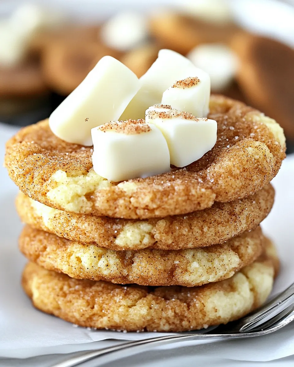 Classic White Chocolate Snickerdoodles image