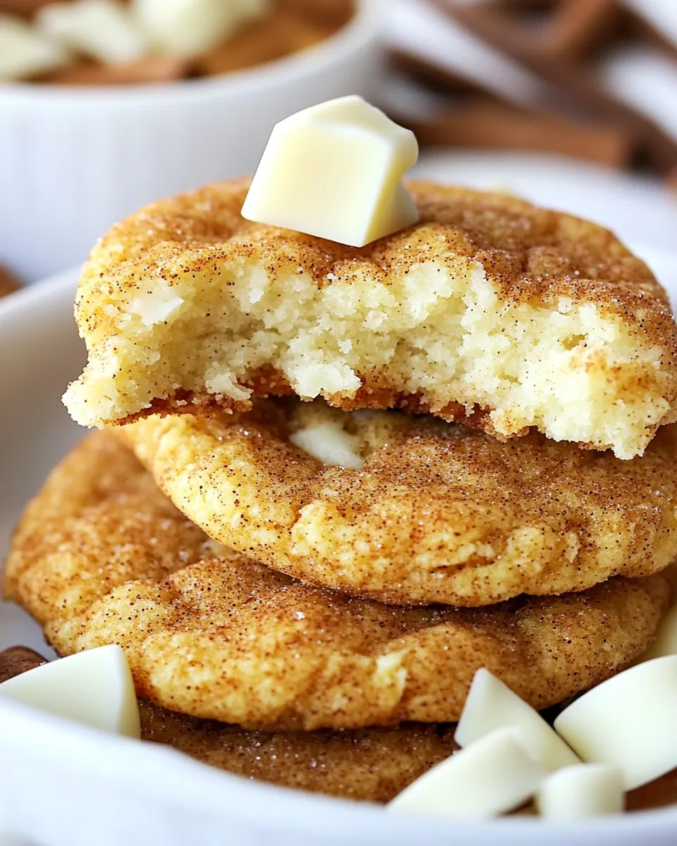 Easy White Chocolate Snickerdoodles recipe photo