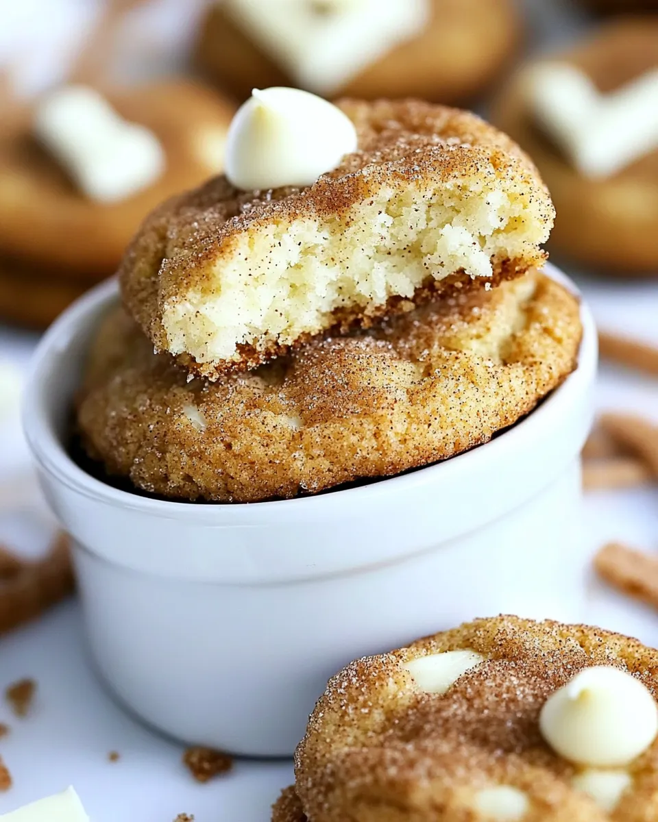 Delicious White Chocolate Snickerdoodles shot