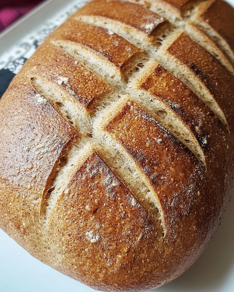 Delicious Whole Wheat Country Bread shot