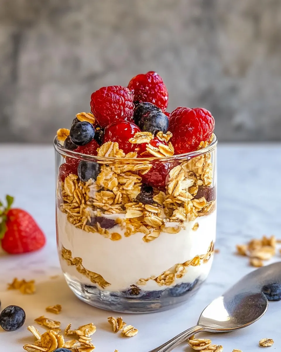 Delicious Yogurt Parfait shot